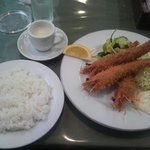 洋食入舟 - 日替わりランチ（天使のエビフライ）