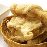 Crispy Chicken Skin with Ponzu Sauce