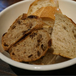 MOKICHI TRATTORIA - モキチベーカリーのパン盛り合わせ