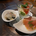 MOKICHI TRATTORIA - ランチコースのアンティパスト・ミスト