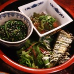 お遊食 おせん - おばんざい三種盛り800円