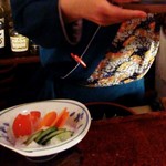 お遊食 おせん - 女性店員さん達は皆さんお着物でした