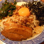 ラーメン燈郎 - ミニ汁なし油そば+スペシャルトッピング　８５０円