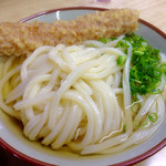讃岐うどん がもう - かけうどん そのまま3玉350円  ちく天100円(*´д`*)やすー
