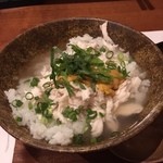 Wine&Bistro SUIREN - 野菜とってないけど、〆。生雲丹と鴨出汁茶漬け。雲丹の味出てて鴨出汁いらないぞ⁉︎