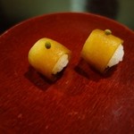 （2015/9月）瓜の奈良漬の一口寿司