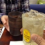 神山 - H.27.11.19.昼 角ハイボール 300円 vs お水de乾杯♪