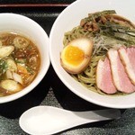 伊駄天 - 鴨葱つけ麺(醤油・大盛)