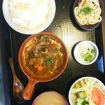 肉割烹 ふくすけ - タンシチュー定食  ￥980 （外税）です。