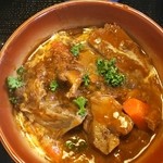 肉割烹 ふくすけ - タンシチューのアップ