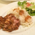 Toenthisebumparadaisukafe - 本日のランチ☆
                      
                      27ParadiceCafeランチ☆
                      
                      グリルチキン＆ジンジャーライス大盛り☆
                      
                      久々のグリルチキンジンジャー、生姜がたっぷりと乗ったライスを頬張りながらグリルチキンを口中調味‹‹\( ´꒳`)/››サラダのドレッシングが変わった気がする( ^ω^ )