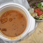 アジアンスタンド アマ - マトンカレー+ナン 650円