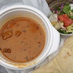 アジアンスタンド アマ - マトンカレー+ナン 650円