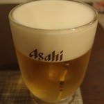 彩波 - 生ビール中（５００円）。