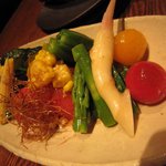 純系名古屋コーチン 山久 - 夏野菜の盛り合わせ