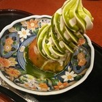 甘味カフェ 麻布茶房 - ソフトクリームスイートポテト