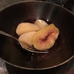 日本料理 TAKEMOTO - イチジクと洋ナシ