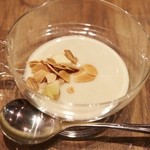 レストラン タケウチ - 薩摩芋、バナナ、フォアグラのスープ