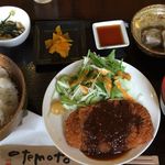 カフェ・ルイ - 和食ランチ（トンカツ）1000円