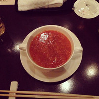 中国料理 四川 - 蟹玉フカヒレスープ。濃厚。