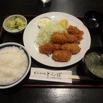 とんぼ - カキフライ定食