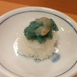 鮨さいとう - 牡丹海老の卵と味噌