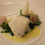 レストラン ラ トゥール - 鮮魚のヴァブール　近江蕪のソース
