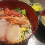 天満産直市場 - 漁師の海鮮丼定食　650円