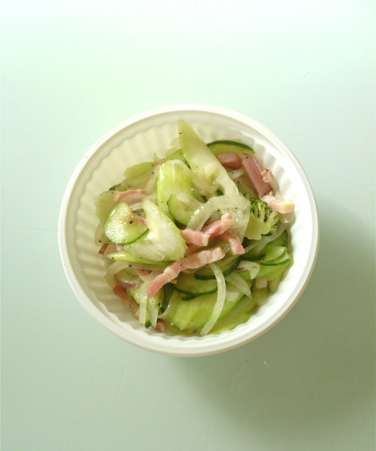 黒胡椒仕立てのセロリとベーコンのサラダ By Norari リニューアル オリジン弁当 練馬高野台店 練馬高野台 弁当 食べログ