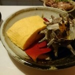 旬菜処 畑瀬 - サザエのつぼ焼き だし巻き玉子