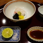 松川 - 淡路島の鯛の刺身