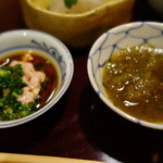 松川 - 肝醤油とポン酢