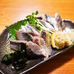 割烹 味とめ - いわしの刺身