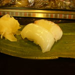 延喜寿し - 上にぎり（イカ、鯛）