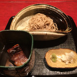 にくの匠 三芳 - 2015/11_長野の新蕎麦 三角バラの角煮のつゆ 辛味大根