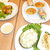 フォーハノイ - 料理写真:コースの生春巻き、揚げ春巻き、パパイヤサラダ、アボカドサラダ