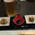 はこだて食道楽彦一 - ビール&お通し