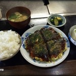 太閤 - 昼定食：お好み焼き（豚入）定食 700円