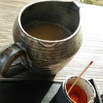 嵐山よしむら - そば湯＆一味