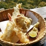 嵐山よしむら - 季節の天ぷら盛合わせ　1,240円