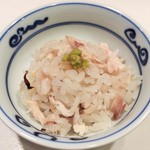 新ばし 星野 - (201５.11) もち米の鯛めし