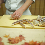 緒方 - 間人蟹をさばく！