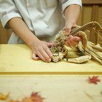 緒方 - 間人蟹をさばく！