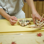 緒方 - 間人蟹をさばく！