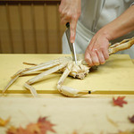 緒方 - 間人蟹をさばく！