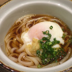 佳肴　あさひ山 - 稲庭うどん温玉！