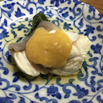 吾妻 - ふかとモロヘイヤの田舎酢味噌