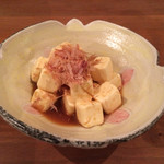 自家製粉石臼挽きうどん 青空blue - クリームチーズのわさび醤油あえ