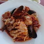 Loft - シーフードトマトパスタ。ちょっとスパイシー。