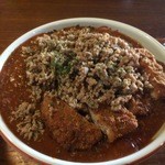 谷川のパスタ エルベ - トリプルミート(豚カツと挽き肉のせ)【料理】 